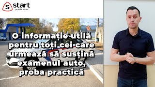 O informație utilă pentru toți cei care urmează să susțină examenul auto proba practică 🚗 [upl. by Aunson357]