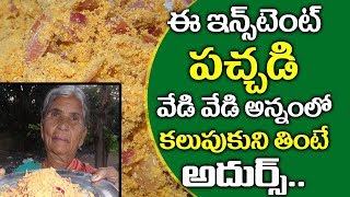 Ullipayaputnala Pachhadi l పుట్ట్నాలఉల్లిపాయ పచ్చడి l Villagefood4u [upl. by Lertnek]