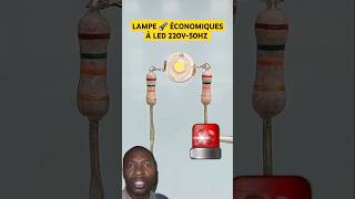 LAMPE 🔦 ÉCONOMIQUES À LED 220V50HZ diy dcmotor led light ideas lifehacks craft ytb shorts [upl. by Schmitz]