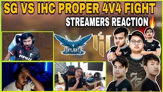 SKYLIGHTZ GAMING Wiping Out IHC ESPORTS  SG vs IHC  Streamers Reaction  Clash with kvn [upl. by Mayeda]