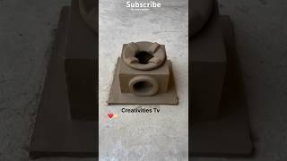 mitti ka chulha beautiful village life clay mud stove making new chulha design chulha making at home [upl. by Einaled]