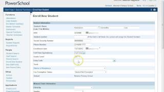 PowerSchool Login and Enroll New Student [upl. by Ailecec]