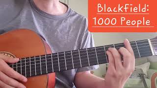 Blackfield  1000 People  Guitar Lesson stevenwilson guitarlesson blackfield [upl. by Gilder]