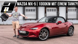 NEUER Verbrauchsrekord  Mazda MX5 Hypermiling Skyactive G 184PS  1000km mit EINEM Tank [upl. by Adyan]