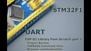 036  STM32F1 USART ESP01 library from scratch part1 ESP8266 AT Command amp browser communication [upl. by Lise750]