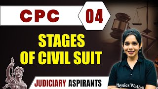 CPC 04  Stages Of Civil Suit  Major Law  CLAT LLB amp Judiciary Aspirants [upl. by Pilloff]