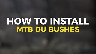 How to use a DU Tool to remove  install DU bushes [upl. by Acimad]