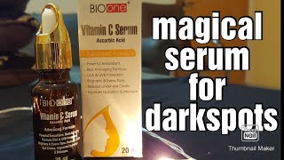 BIO ONE VITAMIN C SERUM REVIEW  100 RESULTS  VITAMIN C SERUM FOR DARKSPOTS  SERUM FOR BRIGHTNING [upl. by Goodspeed]