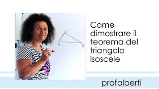 Triangolo isoscele definizione e teorema [upl. by Natiha]