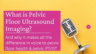 How Rehab Ultrasound Imaging Is Essential for Voice to Pelvic Floor Health Transperineal [upl. by Onifled]