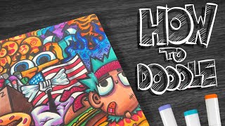 HOW TO DOODLE Cool tips😎 [upl. by Eisnil415]