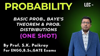 Probability One Shot Bayes Theorem  Random variable  Mean amp Variance  Probability Distributions [upl. by Liatrice]