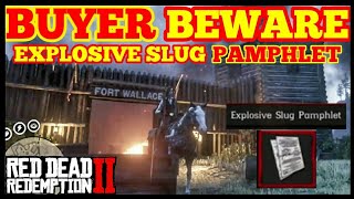 BUYER BEWARE EXPLOSIVE SLUG PAMPHLET Red Dead Redemption 2 Online [upl. by Epilihp]