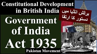 Govt of India Act 1935 Constitutional Development in British India EngURDUHNDI CSS PMS BS Law [upl. by Hanavas]