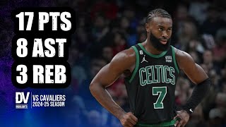 Jaylen Brown vs Cavaliers 17 pts 8 ast 3 reb  Nov 19 2024  Regular Season [upl. by Yrneh25]