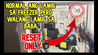 NO FROST INVERTER REFRIGERATOR WALANG LAMIG SA BABA EASY TUTORIAL [upl. by Enillebyam]