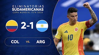 Colombia vs Argentina  CONMEBOL World Cup Qualifiers  2024  Highlights [upl. by Valora790]