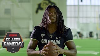 The true meaning behind Colorado WR Laviska Shenault Jrs dreadlocks  College GameDay [upl. by Tegan]