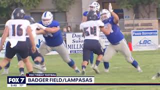 FOX 7 Austin High School Football Lampasas vs Wimberley  91120 [upl. by Bobine]