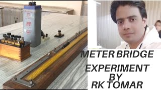 Meter bridge experiment class 12 meterbridge  meter bridge  resistance of a wire [upl. by Nnahs]