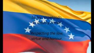 Venezuelan National Anthem  quotGloria Al Bravo Puebloquot ESEN [upl. by Jann]