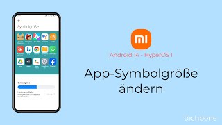 AppSymbolgröße ändern  Xiaomi Android 14  HyperOS 1 [upl. by Yleak]