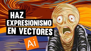 Aprende a dibujar una obra expresionista en illustrator [upl. by Yllus256]