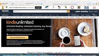 How To Listen or Read Unlimited Ebooks w Kindle Unlimited Free Trial [upl. by Ilera]