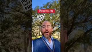 How to rescind a real estate contract  What does rescission mean [upl. by Zoie]