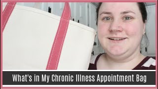 WHAT IS IN MY CHRONIC ILLNESS APPOINTMENT BAG  Allie Young [upl. by Ennovy720]