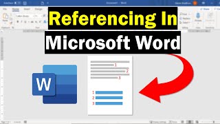 How To Perform Referencing In Microsoft Word Super Simple [upl. by Hurleigh541]