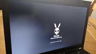 Coreboot skulls booting Trisquel 9 and Windws 10 [upl. by Damian]