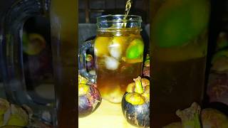 mangosteen tea 🍹🍹🍹shorts tea fruit drink viral trending asmrfood nature [upl. by Venezia]