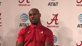 Rashaan Evans talks to media [upl. by Ydnys]