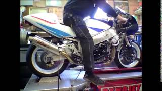 Suzuki Gsxr 600 with Busa engine Dyno [upl. by Tiat]