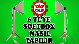 Softbox Yapımı  Tripodlu Softbox Nasıl Yapılır [upl. by Enneibaf]