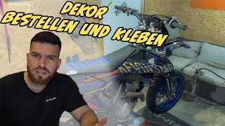 Motorrad Dekor GraphikKit kleben  ariderde [upl. by Ylluz30]