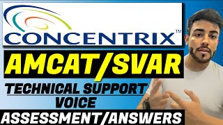 Concentrix Technical Support Assessment  AMCAT amp SVAR Test  How to Pass Concentrix Assessment [upl. by Haroppiz]