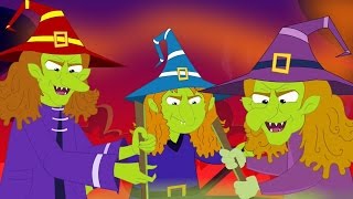 flying witches  halloween song  scary rhymes  kids songs  nursery rhymes [upl. by Hesper316]