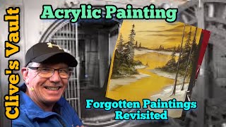 How To Paint Wet on wet acrylic painting Sunset Easy Acrylics [upl. by Yaj]