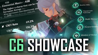 My C6 DPS KAZUHA SHOWCASE Is C6 worth it [upl. by Lynnet]