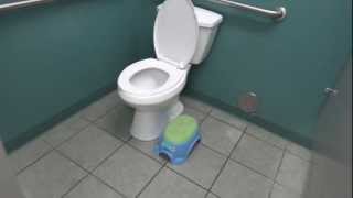 Bathroom Tour American Standard Urinal and Glacier Bay Toilet [upl. by Sweatt]