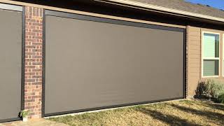 Motorized Patio Privacy Retractable Screens  Shading Texas [upl. by Lenaj]