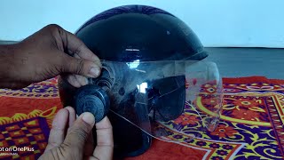 Royal Enfield helmet visor changing or cleaning  ऐसे निकाला जाता है हेलमेट की ग्लास को [upl. by Ettelocin22]