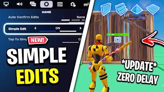 Simple Edit Fortnite Setting UPDATE NO DELAY [upl. by Bartle]