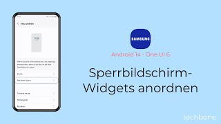 SperrbildschirmWidgets anordnen  Samsung Android 14  One UI 6 [upl. by Avid179]