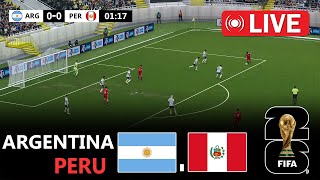 Argentina vs Peru  2026 Fifa World Cup Qualifiers l eFootball Pes 21 Gameplay l Rony Gameplay [upl. by Savitt]