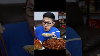 Black Bean Noodles HotSummers sushi mukbang eatingasmr eatingsound eatingshow viral trending [upl. by Carol-Jean]