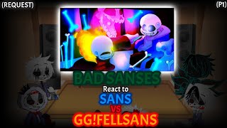 BAD SANSES REACT TO SANS VS GGFELLSANS REQUEST P1 [upl. by Maffei]