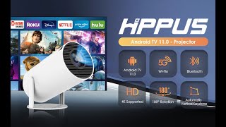 HIPPUS Smart Projector Integrate with Android TV 110 [upl. by Daryn658]